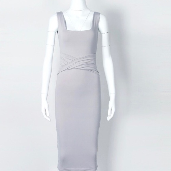 Tank Midi Wrap Around Dress - Picture 6 of 7