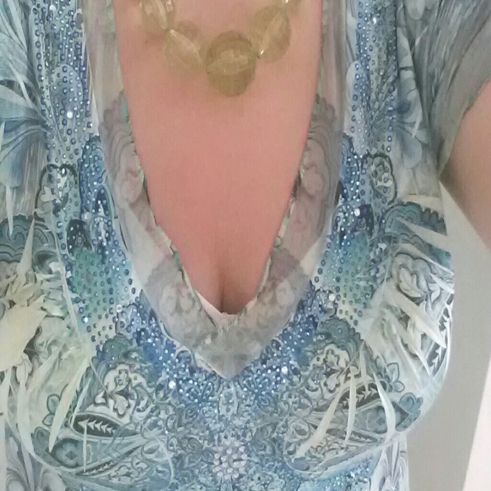 Set, 4 Pc Outfit, Pants, 2 Tops, Necklace,  Lime