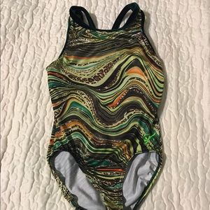 Girls Medium leotard gymnastics outfit