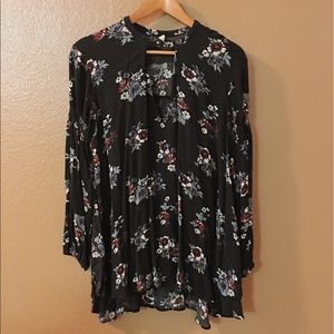 Free People Floral Swing Tunic