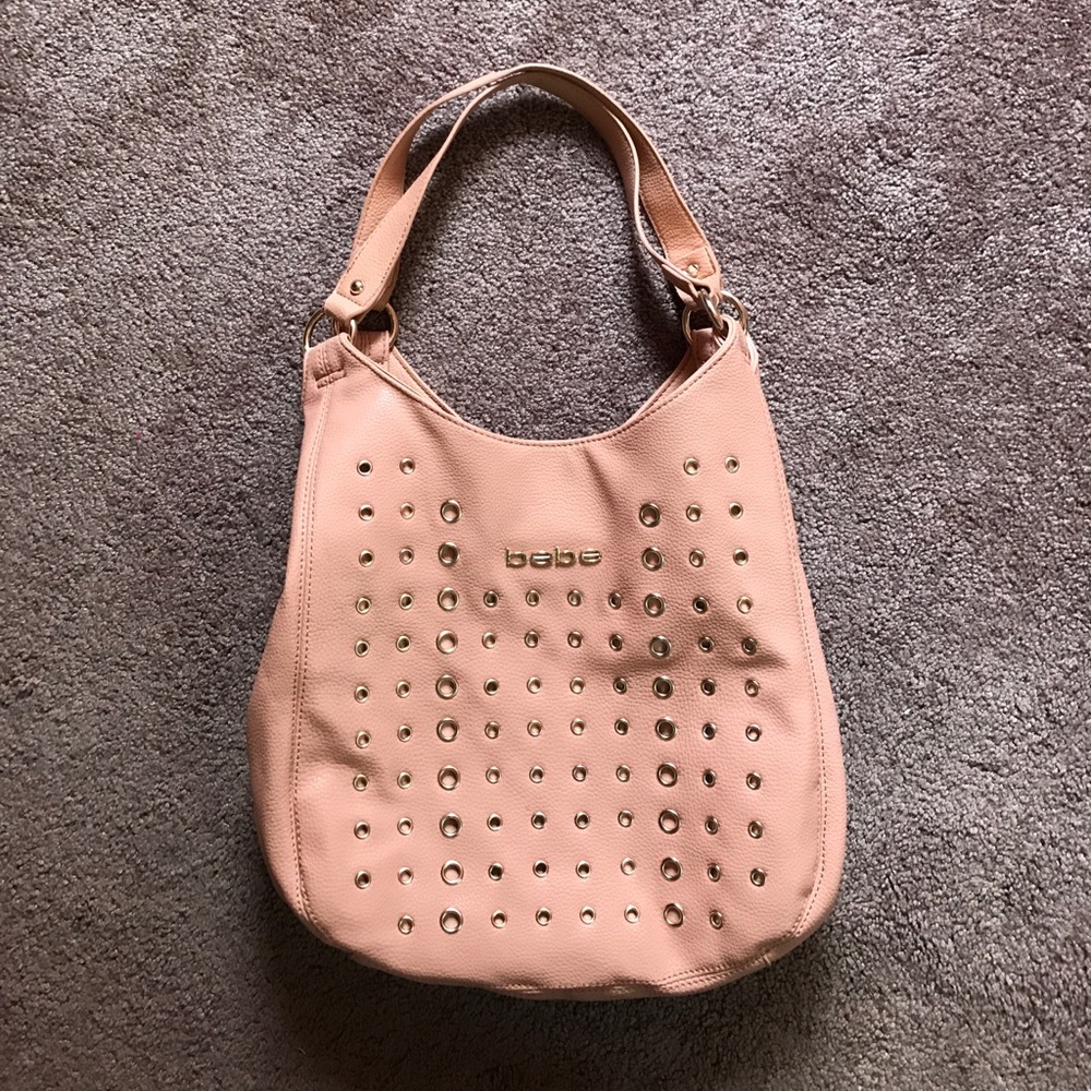 Bebe Hobo Bag with Studded Detail