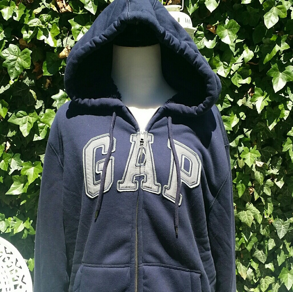 !!SOLD!! Gap Men Arch Logo Sherpa Zip Hoodie NWT - Picture 2 of 8
