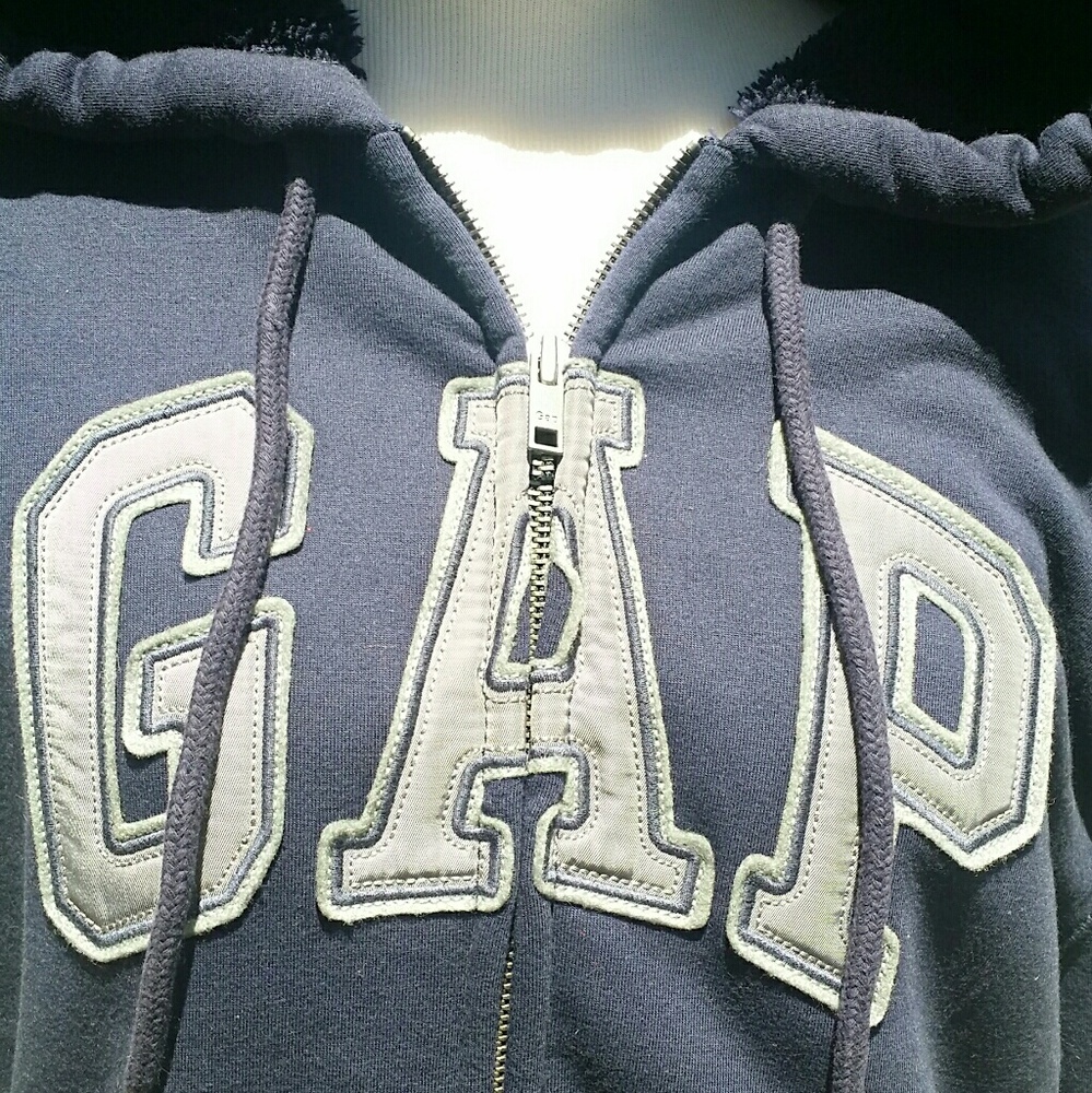 !!SOLD!! Gap Men Arch Logo Sherpa Zip Hoodie NWT - Picture 3 of 8