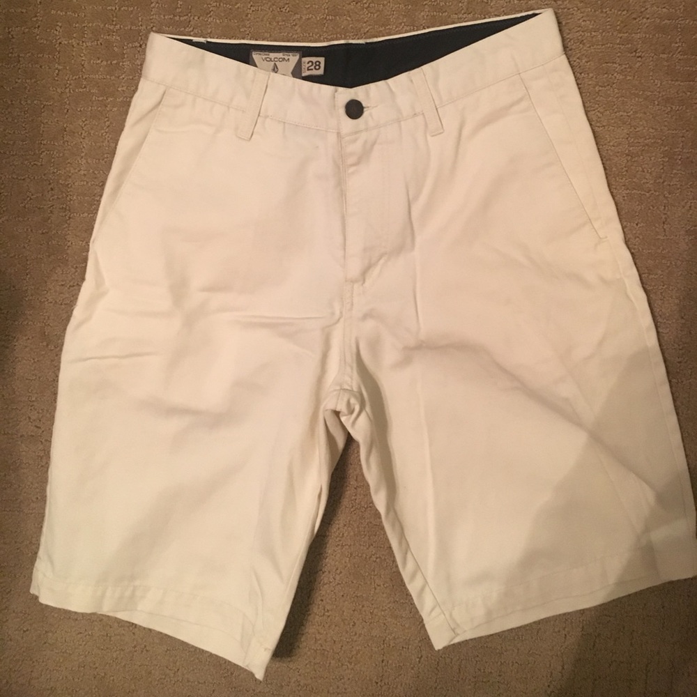 White Volcom Shorts