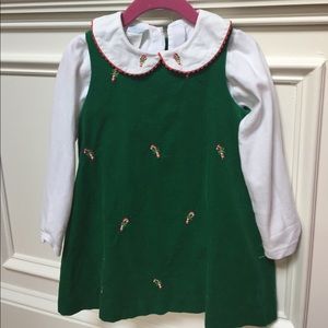 Beth Terrell girls candy cane jumper and blouse