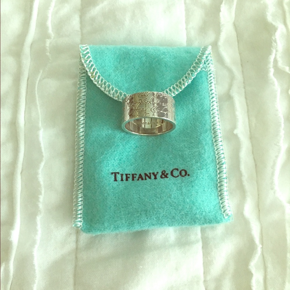 Tiffany & co "notes" ring size 7