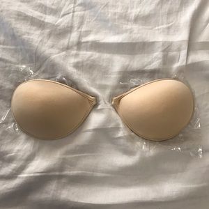 Nude adhesive push up bra