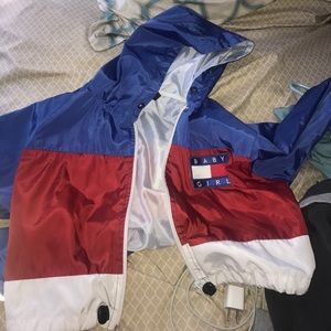 Super cute baby girl cropped winderbreaker