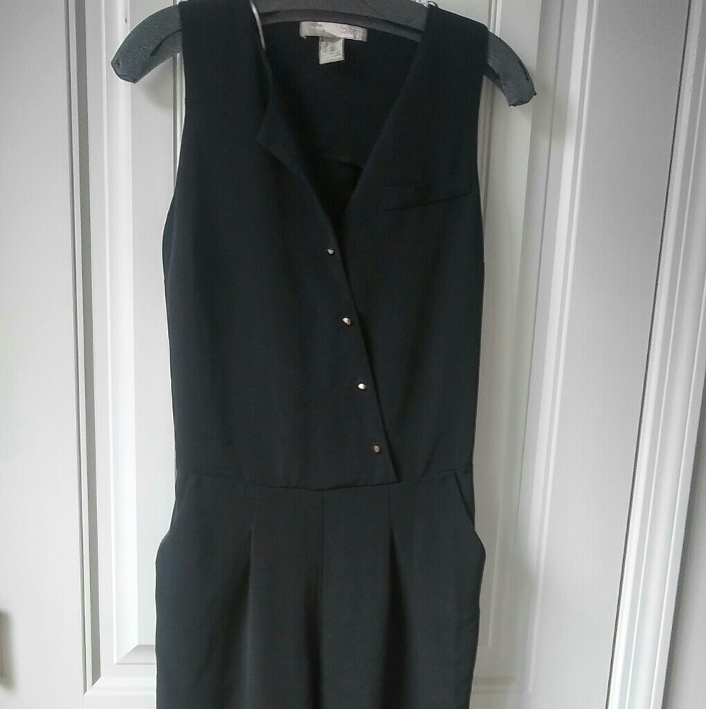 Sleek black romper/jumpsuit