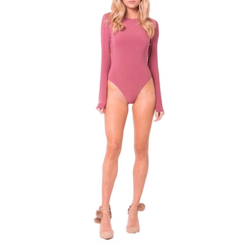 Sale NEW Mauve Berry Long Sleeve Bodysuit