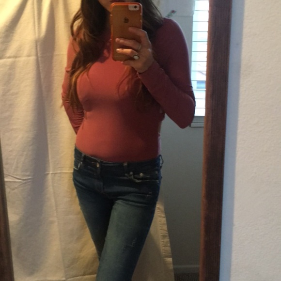 Sale NEW Mauve Berry Long Sleeve Bodysuit - Picture 2 of 8