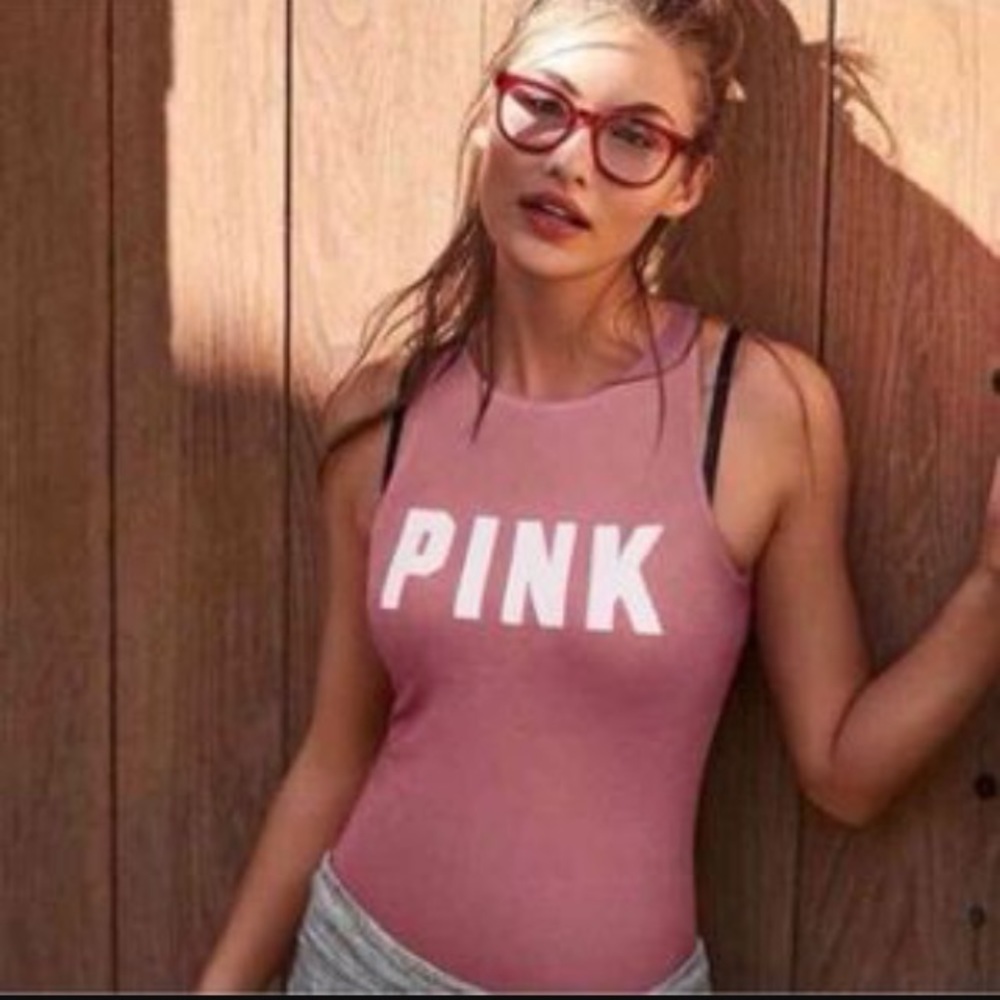 Soft begonia high neck bodysuit Vs PINK