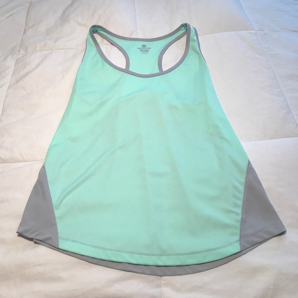 Mint and Grey Athletic Tank Top - Old Navy