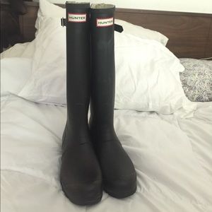 Black Hunter Tall Adjustable Boots