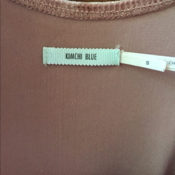 Pink velvet urban outfitters dress - Picture 2 of 3