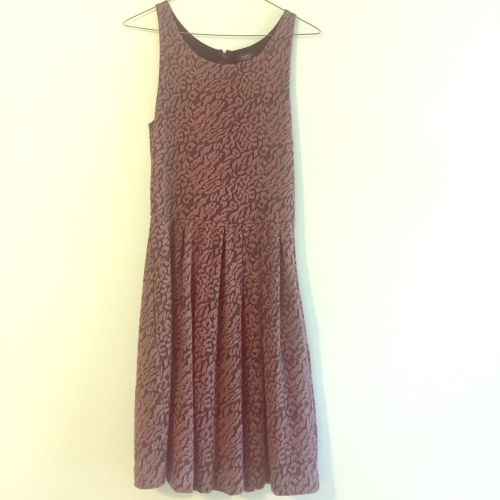 Anthropologie leopard dress
