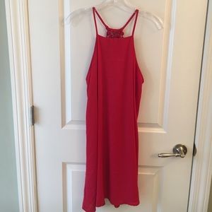 Red tank top dress with very cute back detail!!