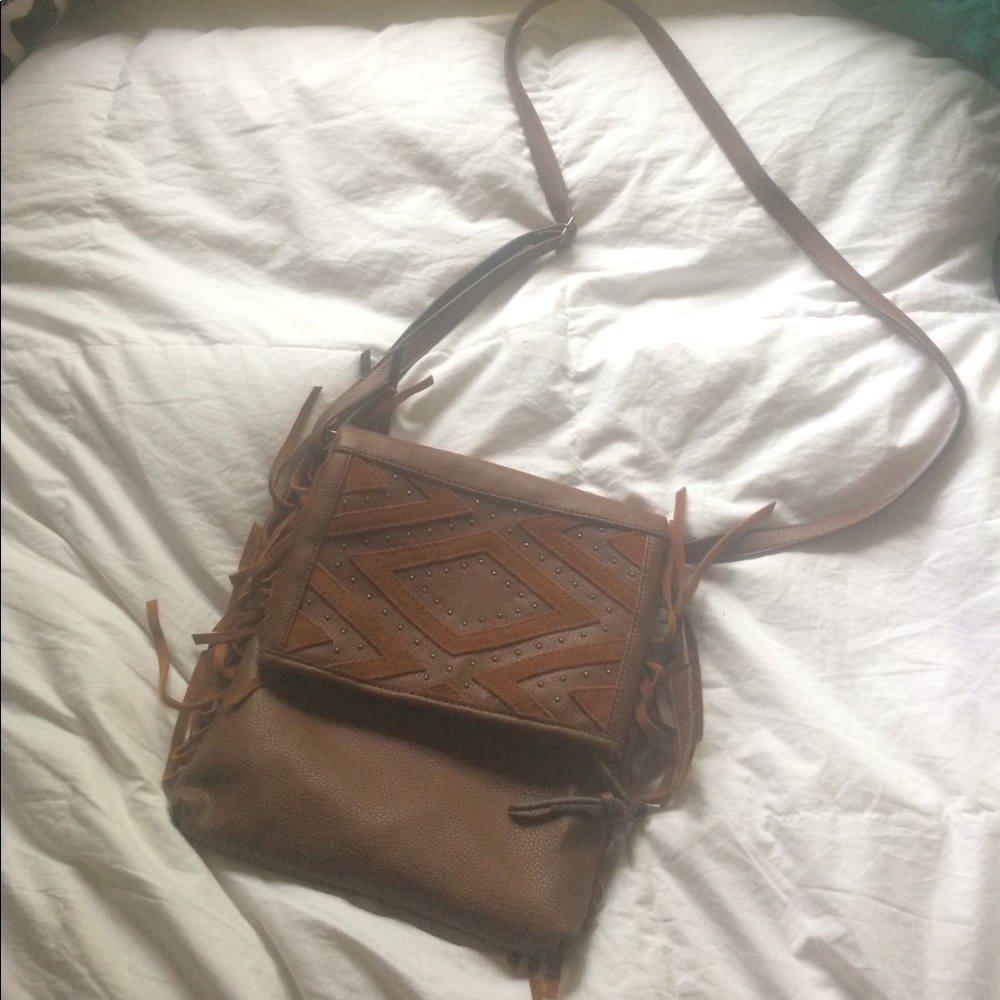 Brown leather bag