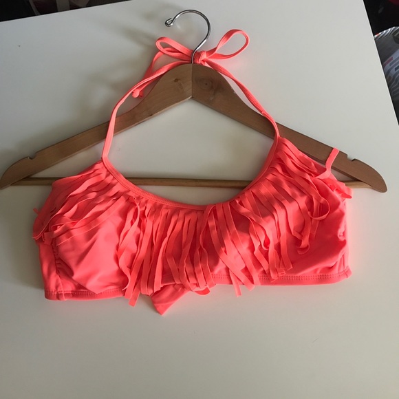 Orange fringe bikini top - Picture 1 of 2
