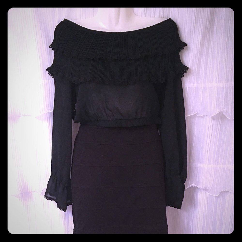 2 for 1 fancy blouse and mini skirt
