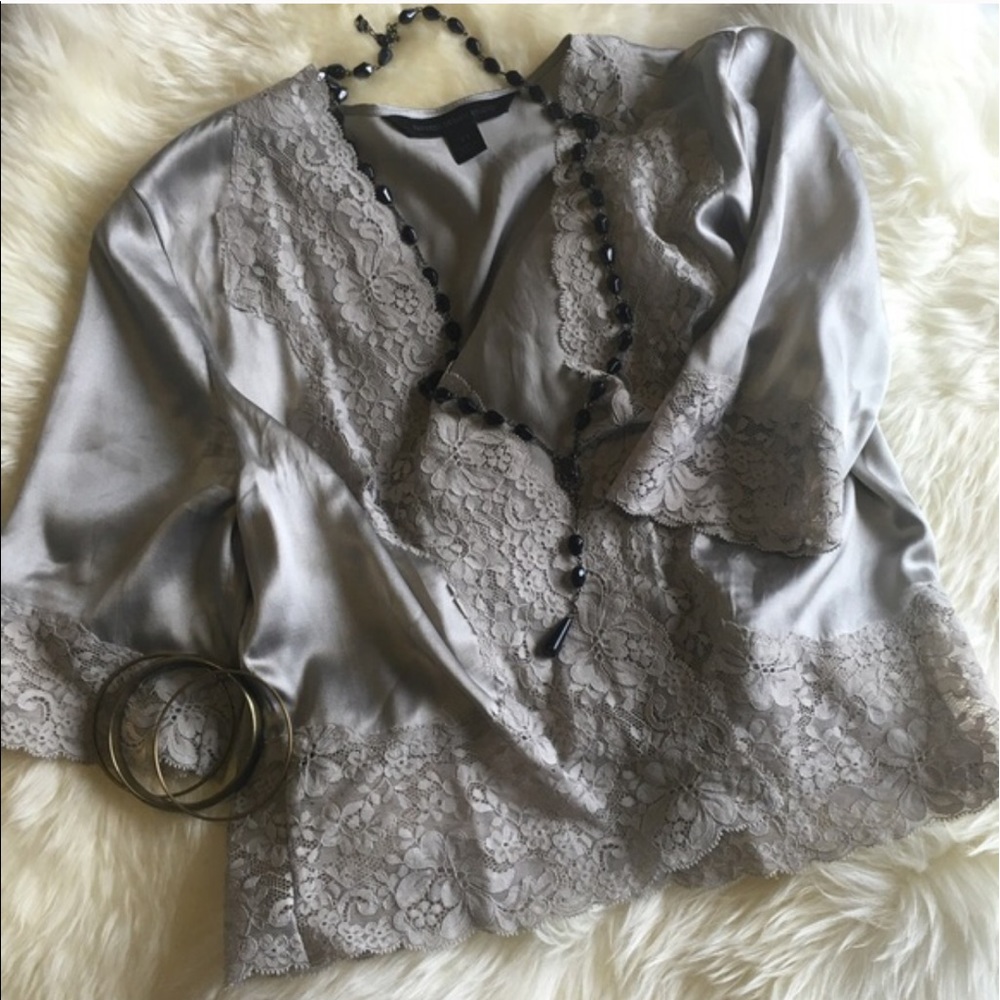 Express Silk & Lace 'Cardigan'
