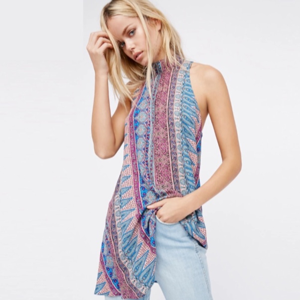 Beaux Slip DRESS Printed Tunic Top 
NEW Paisley - Picture 3 of 6