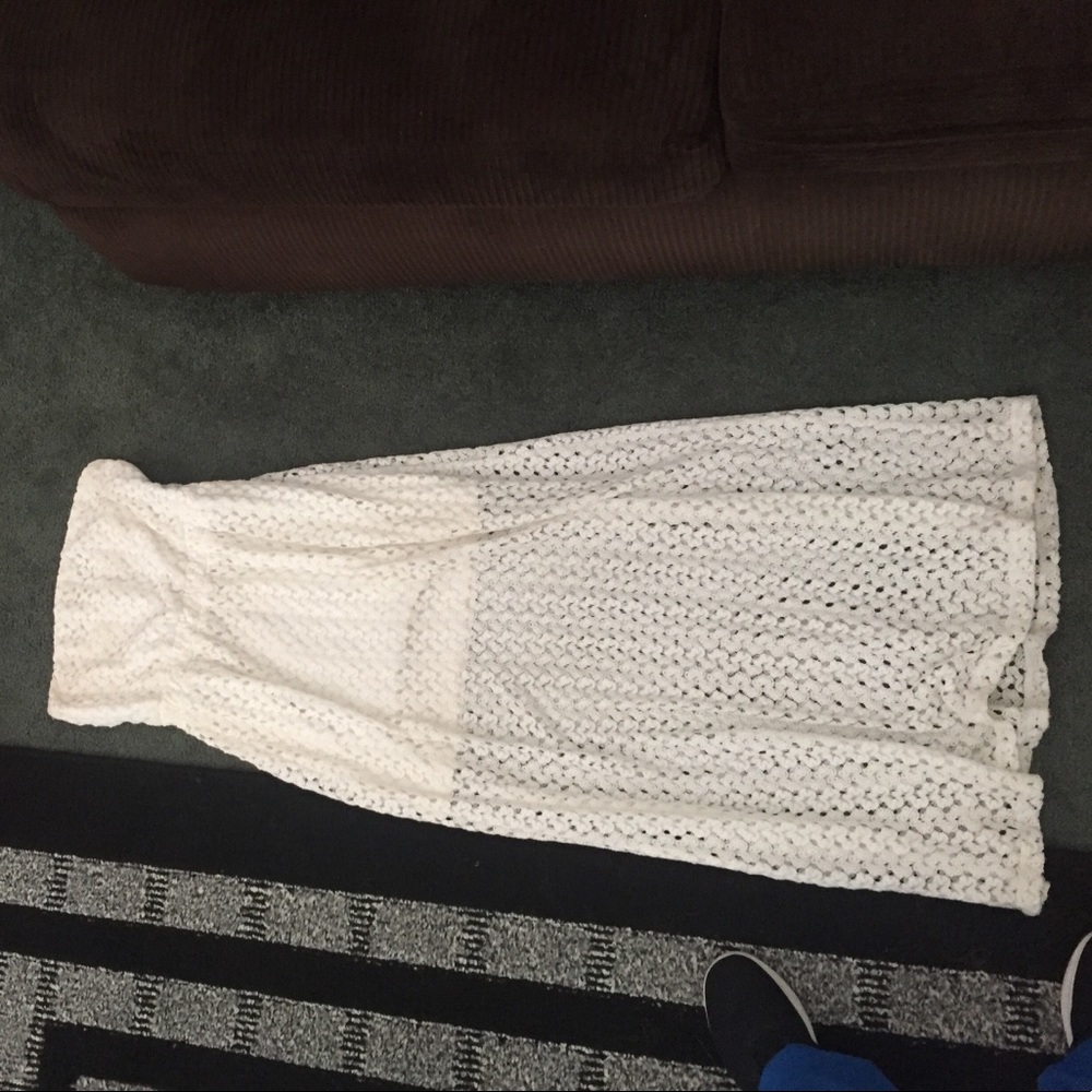 Strapless Lace Dress