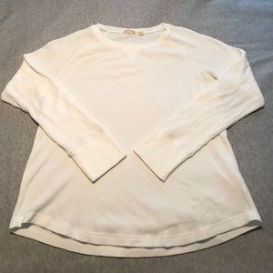 White Thermal Long Sleeve Shirt - Faded Glory