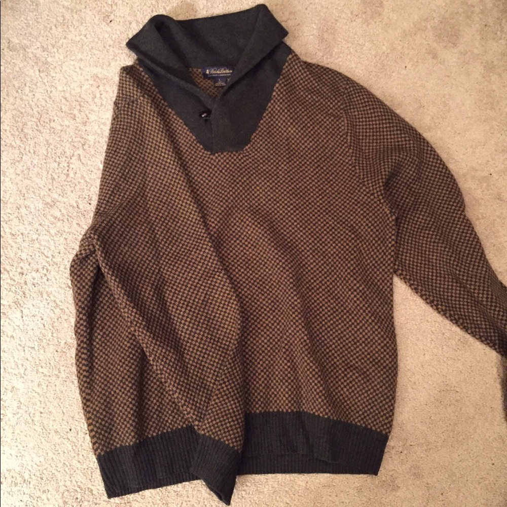 Brooks brothers shawl collar sweater
