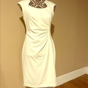 Calvin Klein ivory cocktail dress