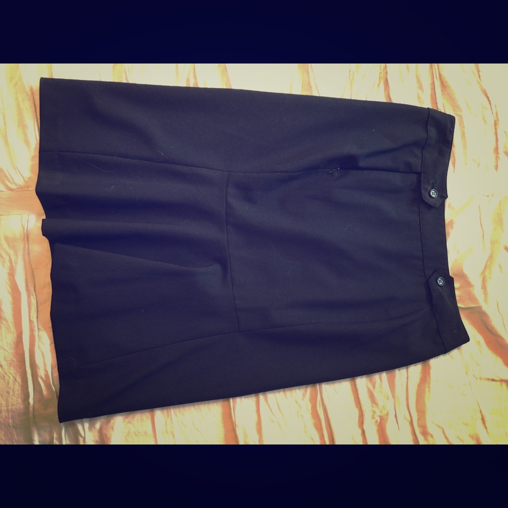 Black pencil skirt