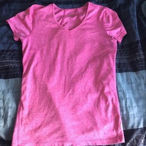 Pink workout shirt