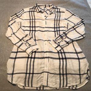 Navy and White Button Down - Old Navy