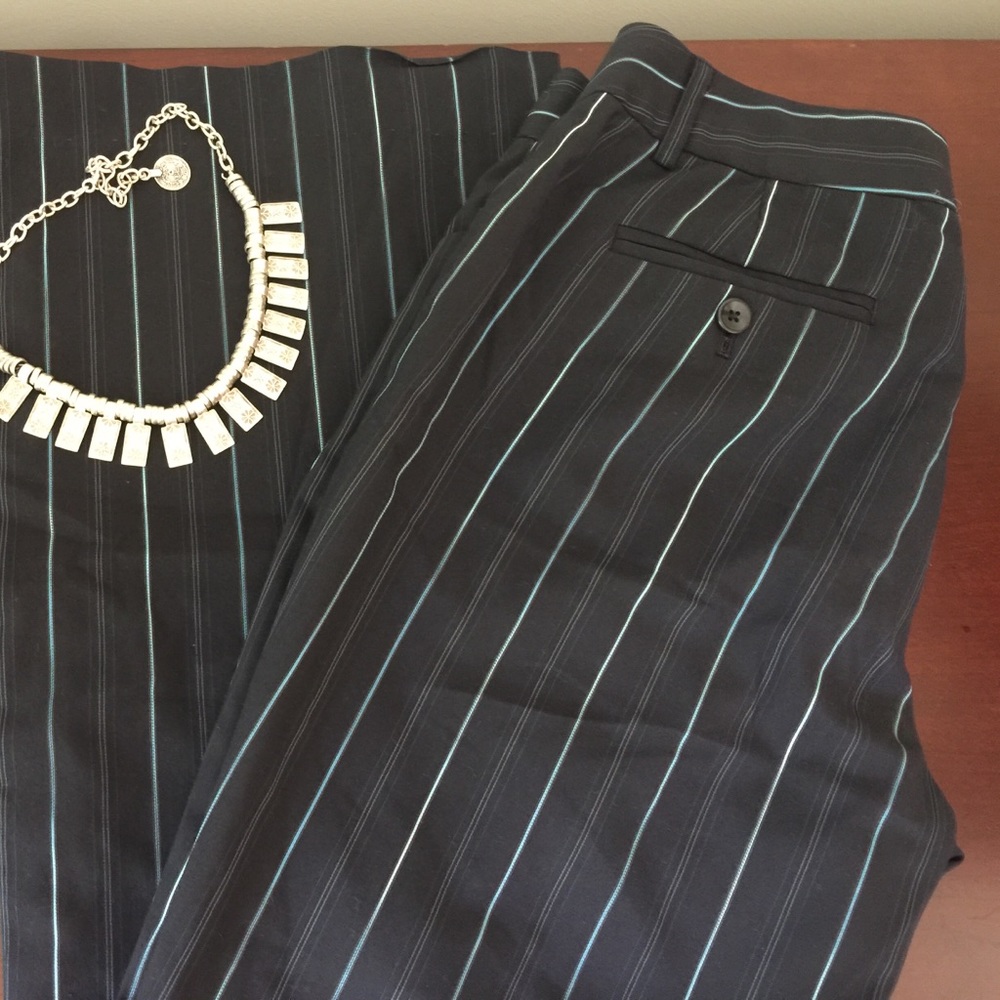 Striped trousers