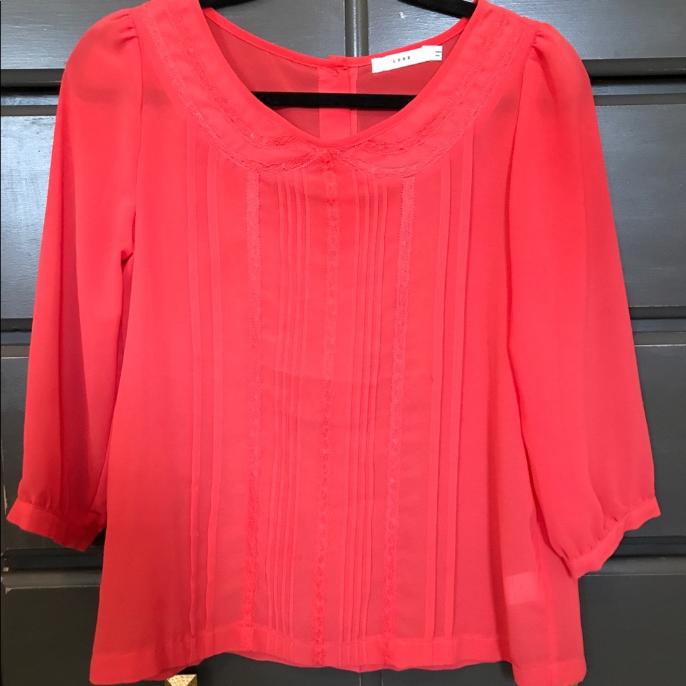 Coral Nordstrom Blouse