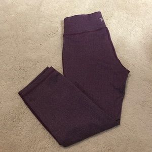 Chevron Purple Capri Leggings