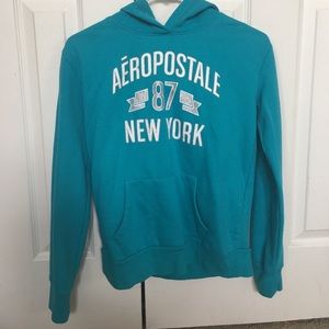 Light blue aeropostale hoodie Clearance