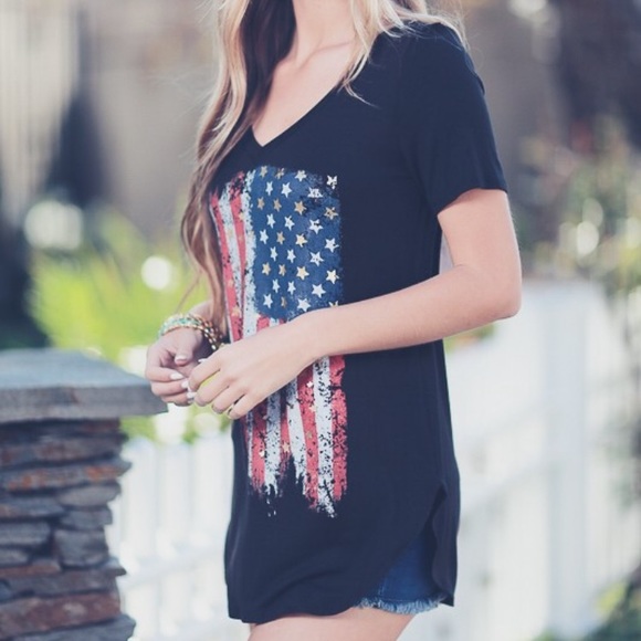 American Flag Shirt/4th of July - Picture 3 of 6