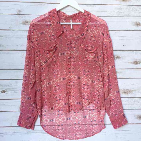 Free People Tops - FREE PEOPLE Button Up Blouse