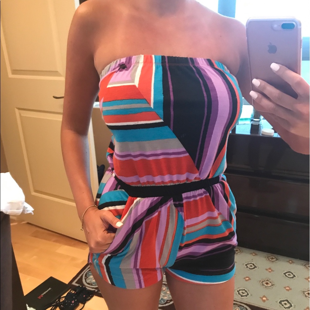 NWT Love Fire Women's Multicolor Romper size S