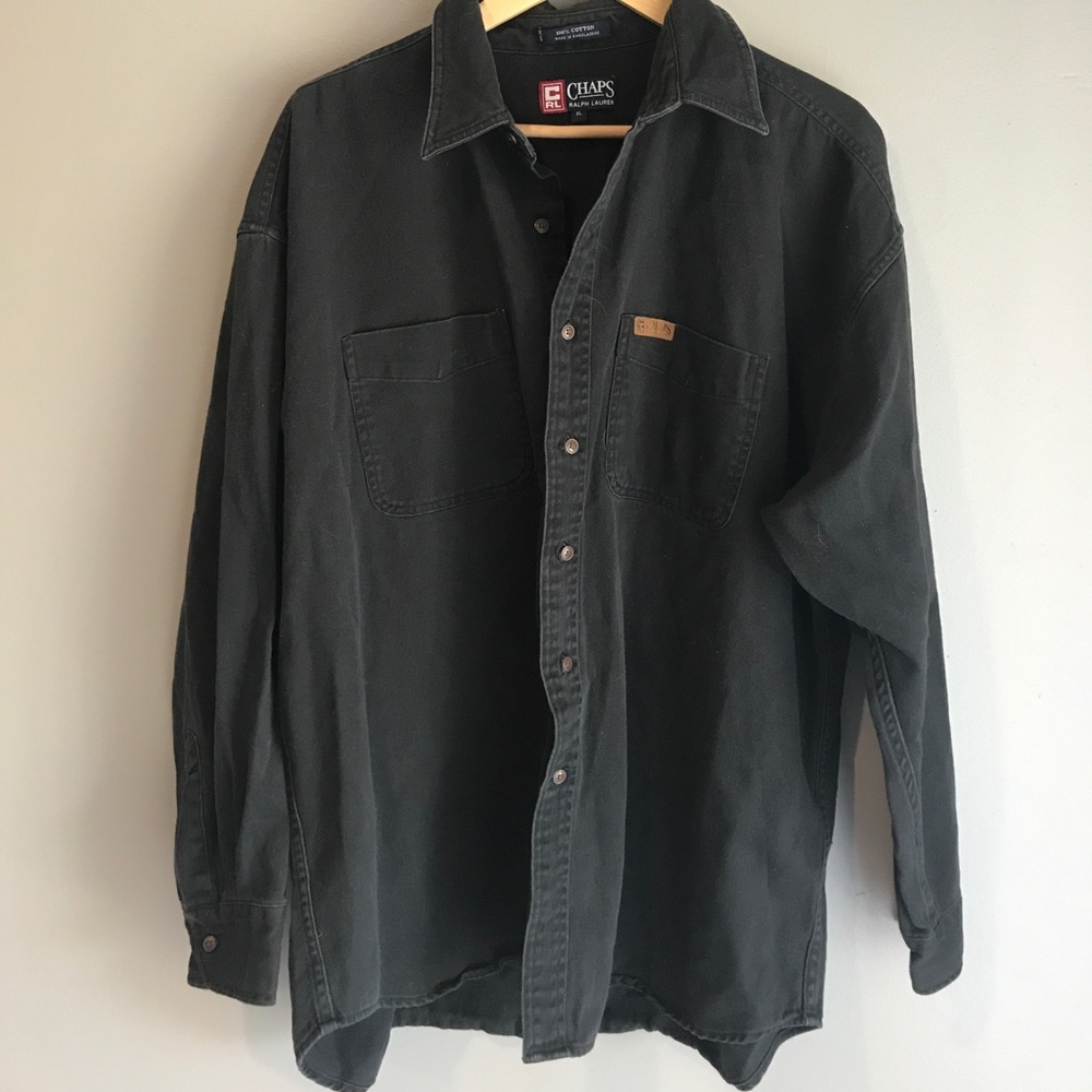 Chaps Ralph Lauren Black 100% Cotton XL