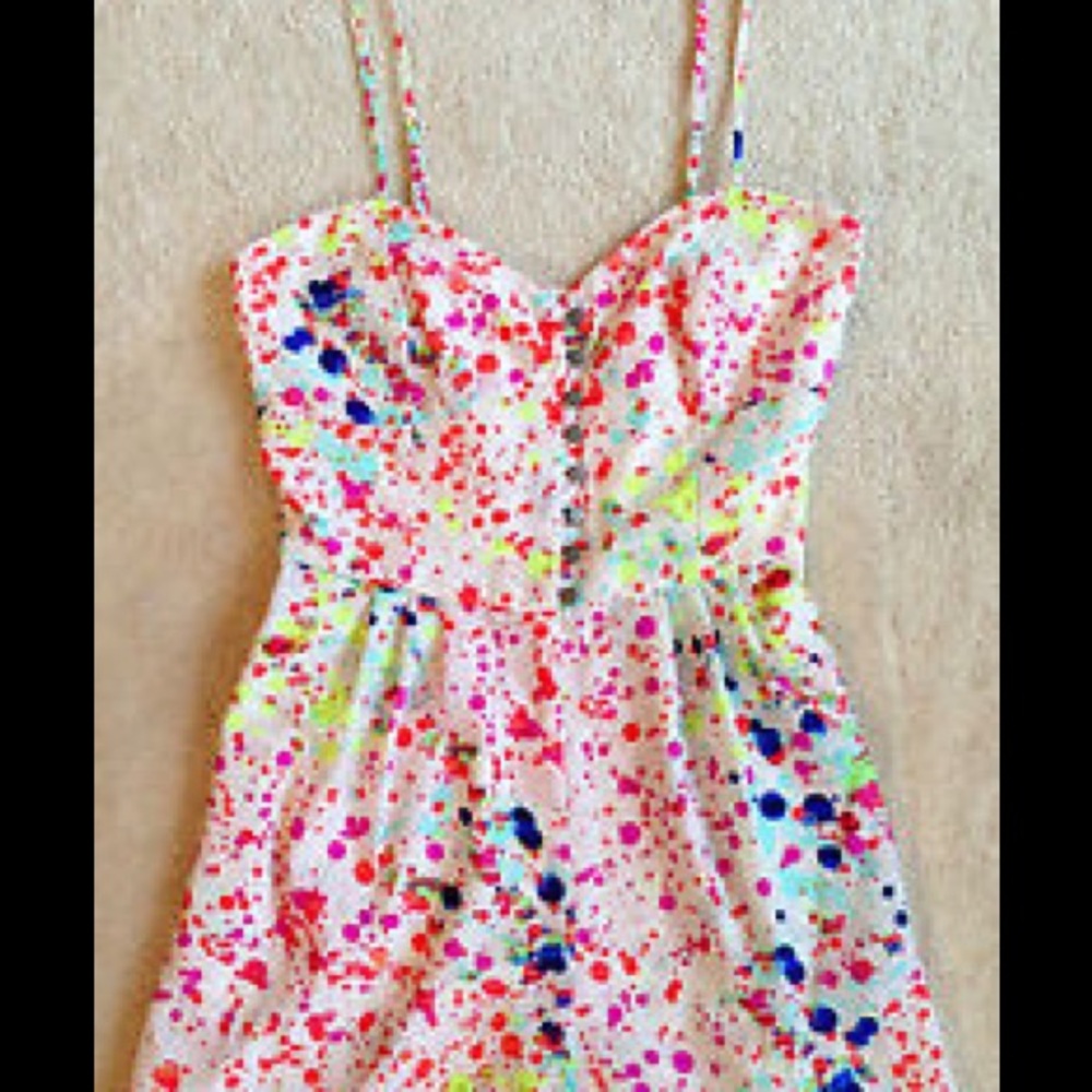 NWOT paint splatter romper