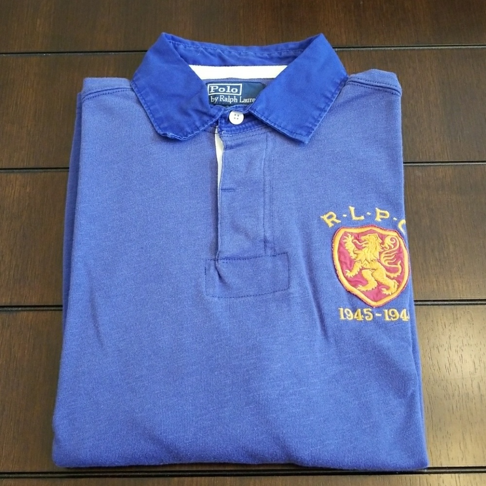 Polo Ralph Lauren custom fit rugby "15" on back. M