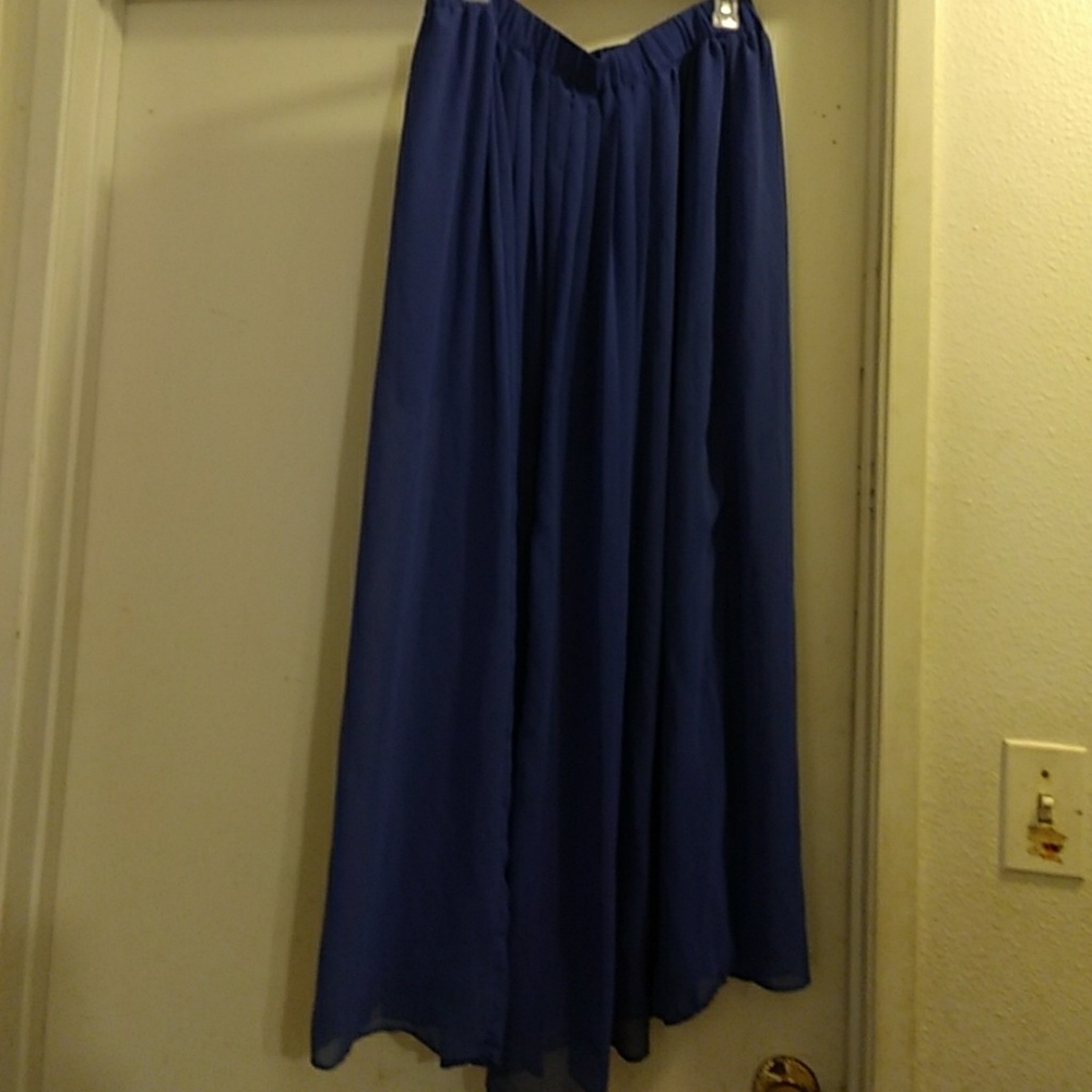 Sheer maxi skirt