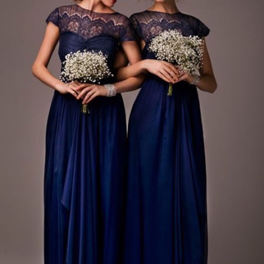 Navy blue bridesmaid dress - Picture 1 of 3