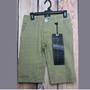 Marlow Cropped Capri Pants Striped