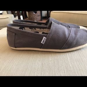 Grey Canvas Toms