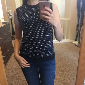 J Crew Navy Blue Sweater Vest