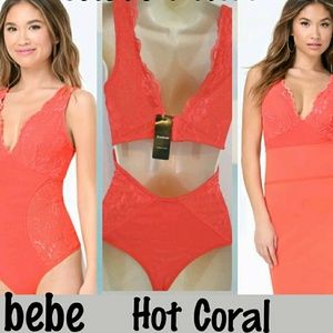 New bebe Mesh & Lace Bodysuit
Super sexy lace body