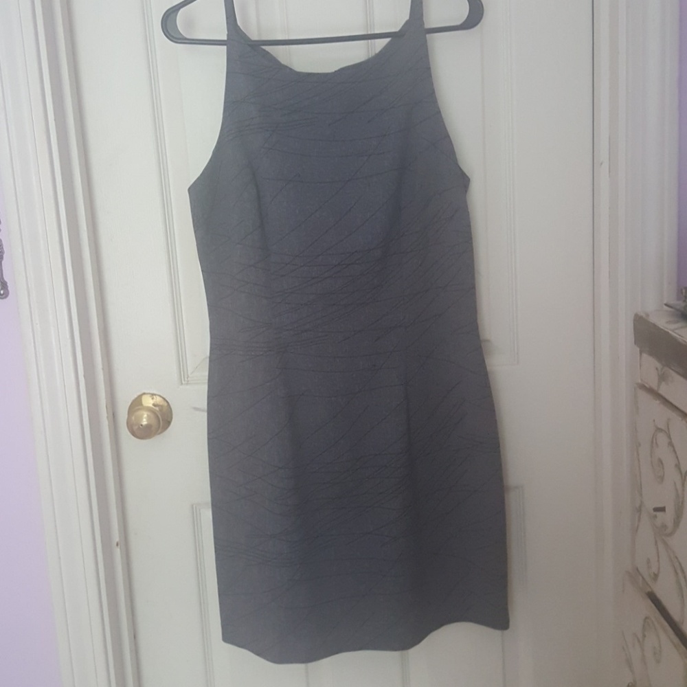 Camisole strap charcoal dress